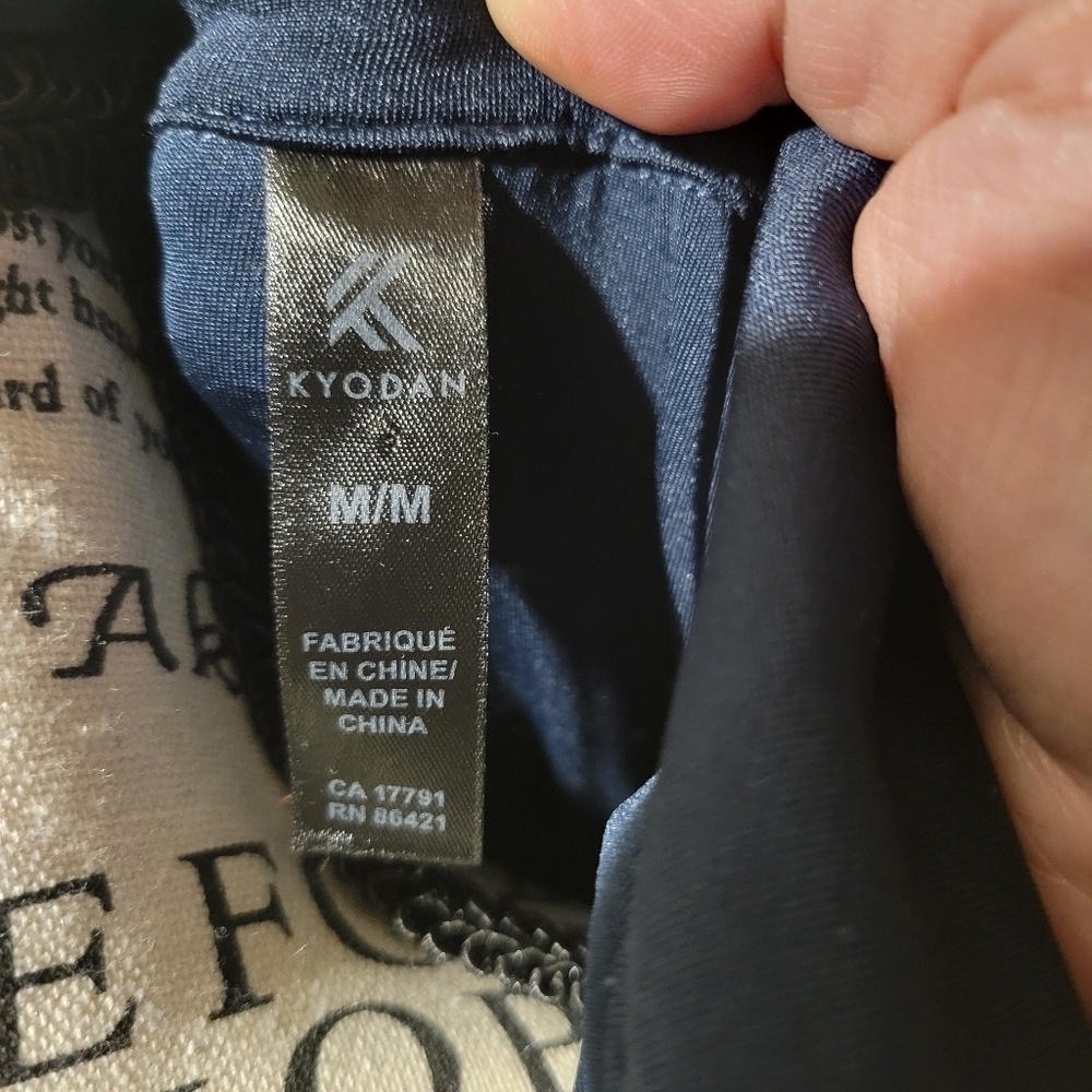 Kyodan Medium Blue vneck dress With Pockets - Picture 5 of 7